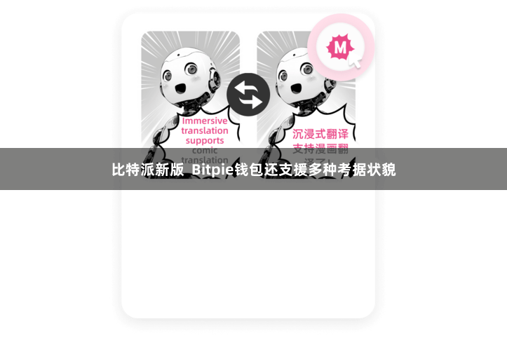 比特派新版  Bitpie钱包还支援多种考据状貌