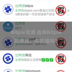 Bitpie资源 选择Bitpie的原因，你知道吗？