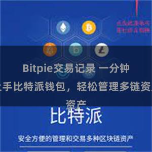 Bitpie交易记录 一分钟上手比特派钱包，轻松管理多链资产