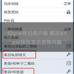 Bitpie钱包客户端 解决Bitpie钱包常见使用问题