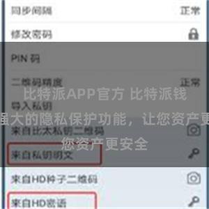 比特派APP官方 比特派钱包：强大的隐私保护功能，让您资产更安全