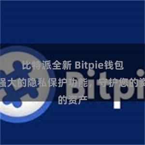 比特派全新 Bitpie钱包：强大的隐私保护功能，守护您的资产