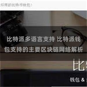 比特派多语言支持 比特派钱包支持的主要区块链网络解析