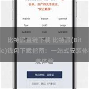 比特派直链下载 比特派(Bitpie)钱包下载指南：一站式安装体验