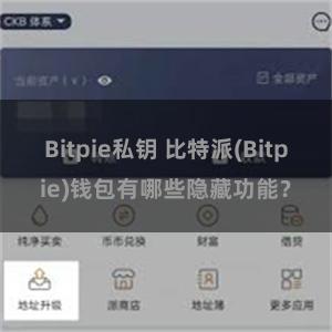 Bitpie私钥 比特派(Bitpie)钱包有哪些隐藏功能？