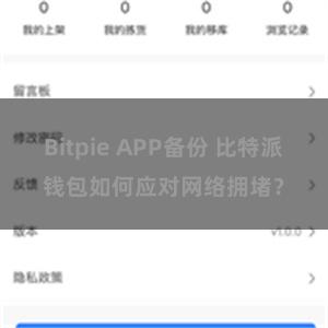 Bitpie APP备份 比特派钱包如何应对网络拥堵？