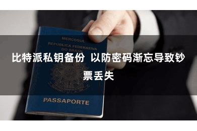 比特派私钥备份  以防密码渐忘导致钞票丢失