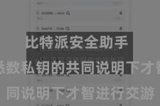 比特派安全助手  独一在悉数私钥的共同说明下才智进行交游